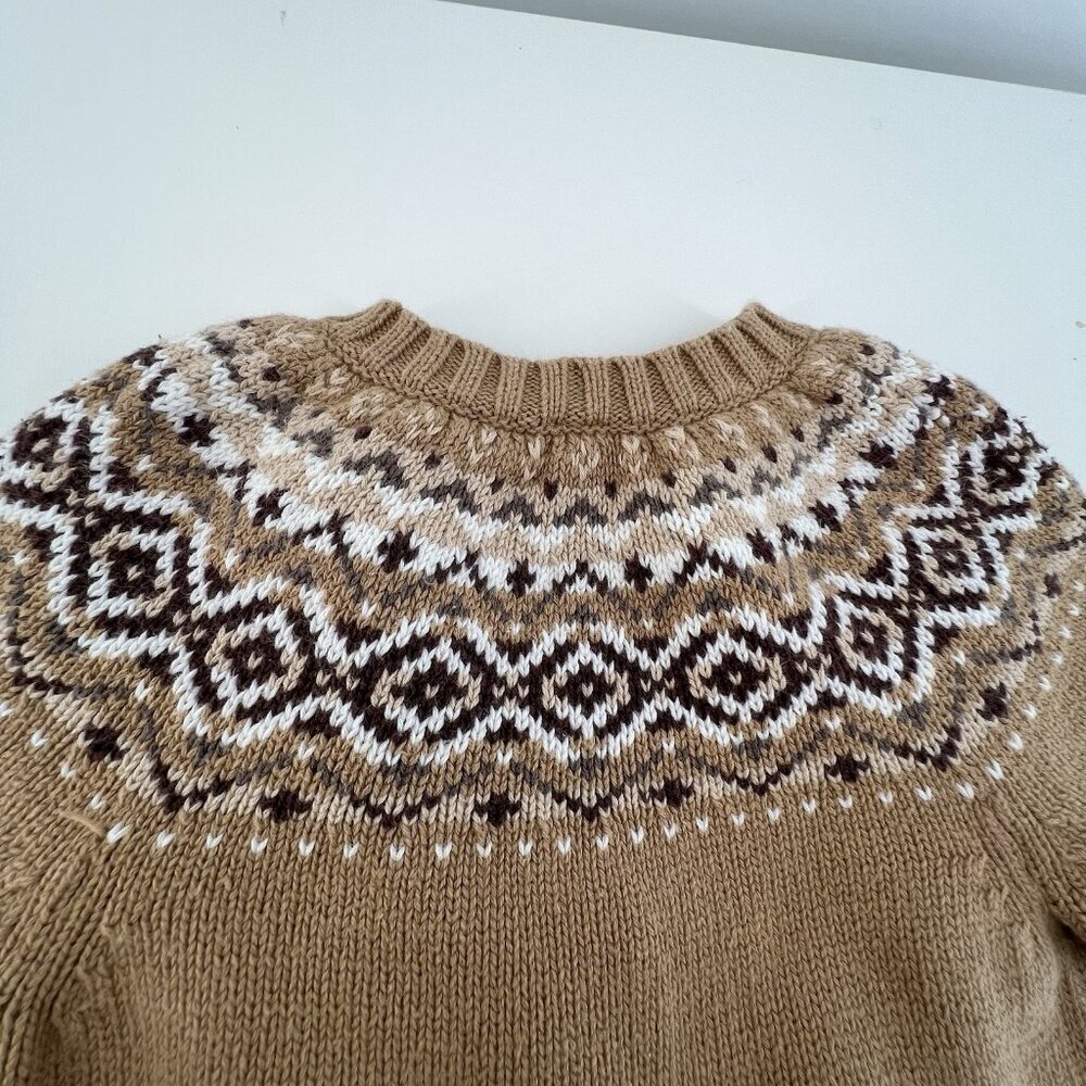 Baby Gap Newborn Outfit Gingerbread Holiday Sweater One Piece Winter Earth Tones - Picture 5 of 12